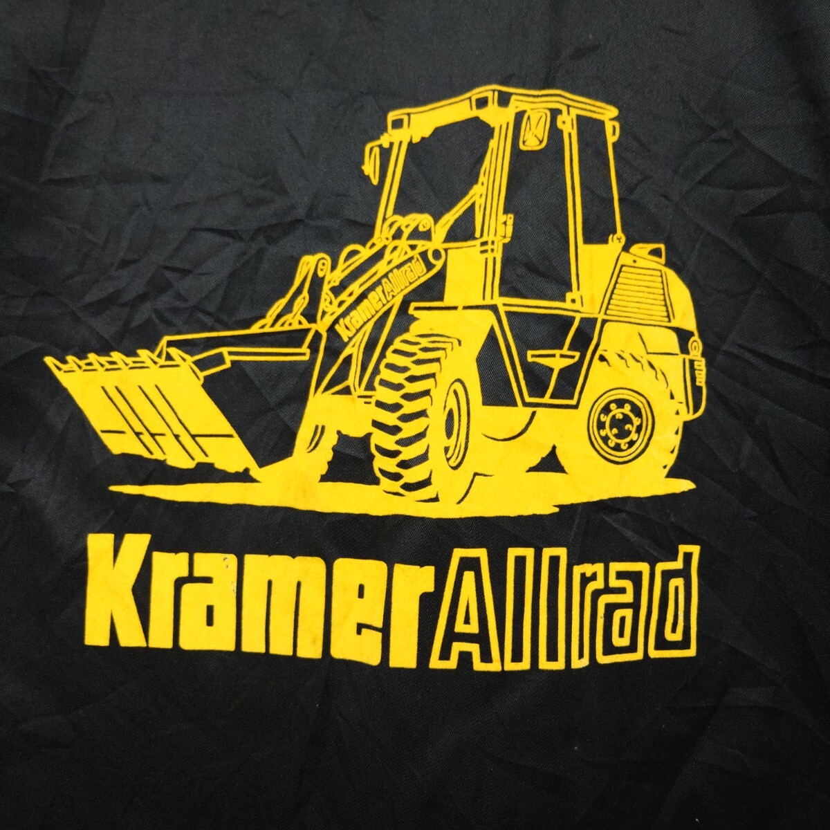 Kramer Allrad ドイツ企業 80s ワークベスト バックプリント フロッキープリント_画像4