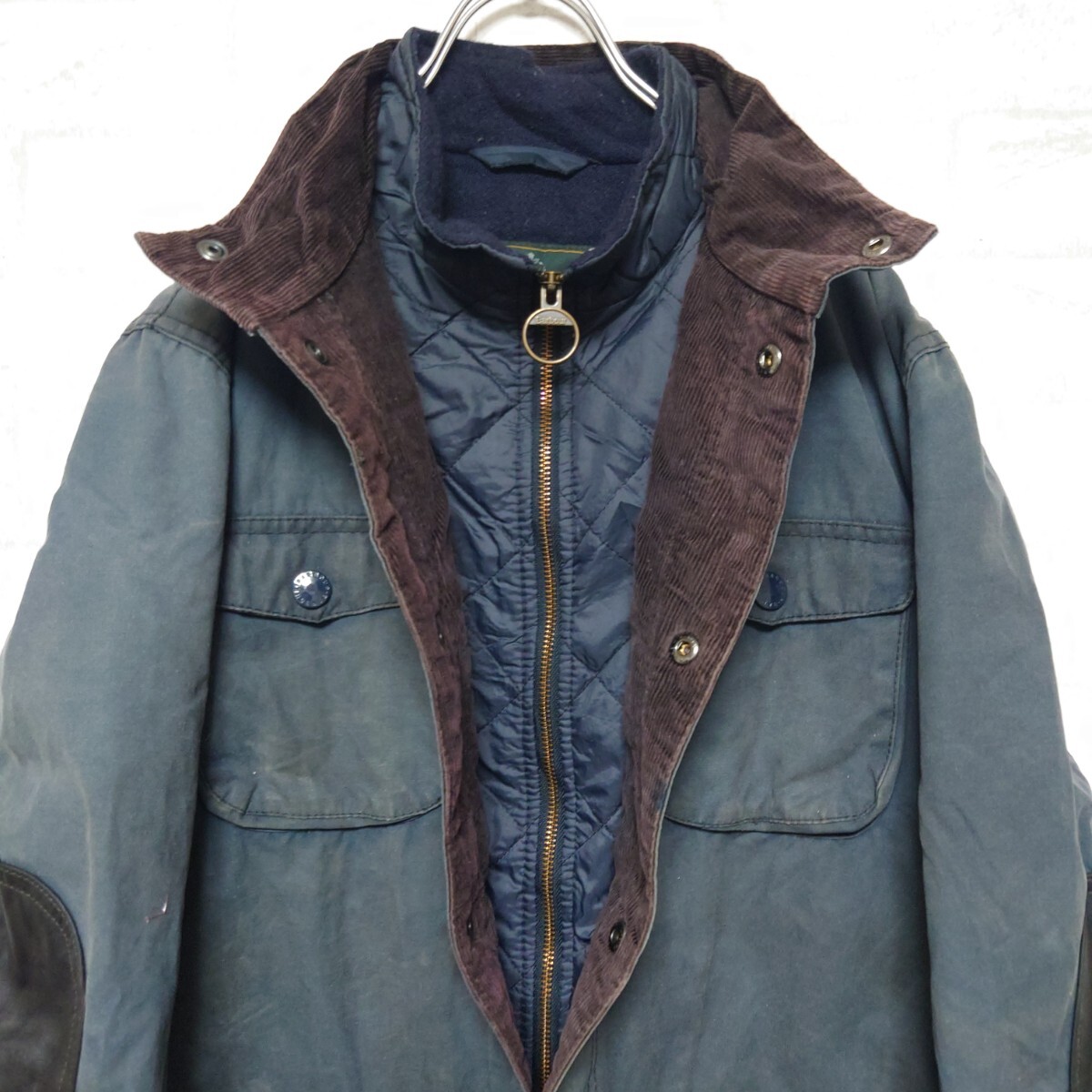 Barbour バブアー OGSTON ハンティングジャケット ワックスコットン スリーワラント オイルド_画像8