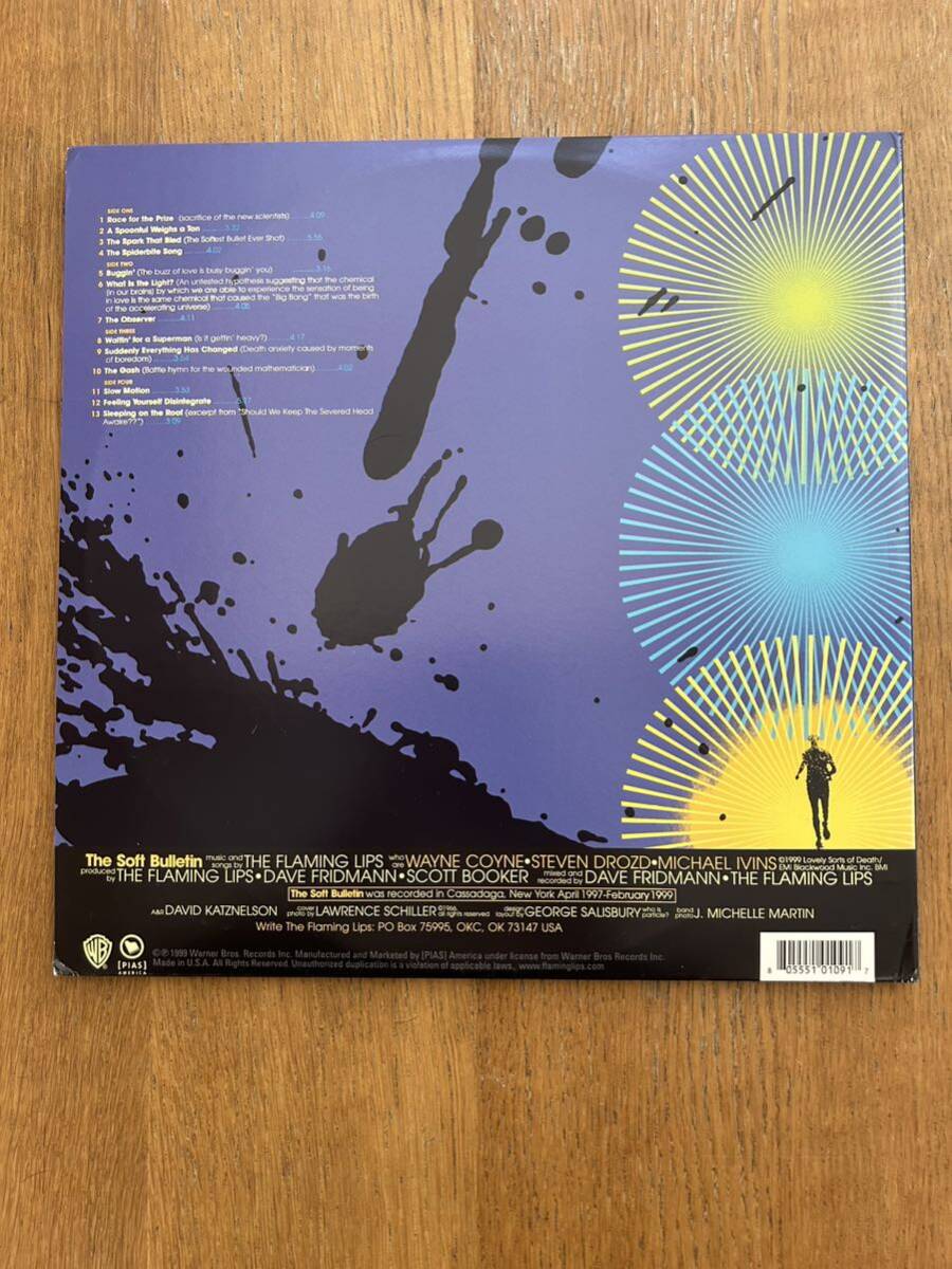 2枚組 重量盤 THE FLAMING LIPS the soft bulletin 9th アルバム 1999年盤 程度良好 盤少スレ傷有 U.S.盤 フレーミングリップス 出世作の画像2