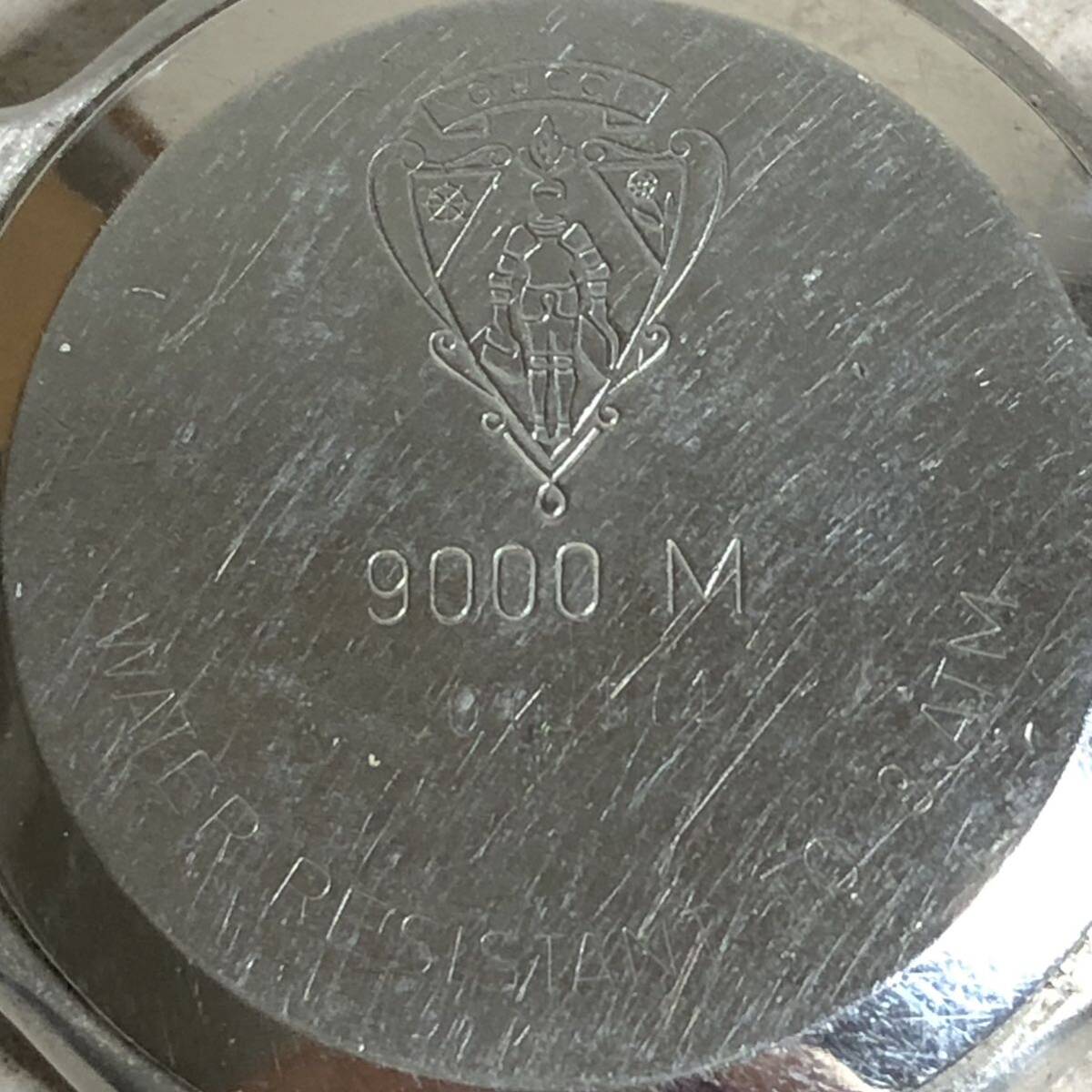 1円 グッチ 9000M メンズ腕時計 ゴールド文字盤の画像5