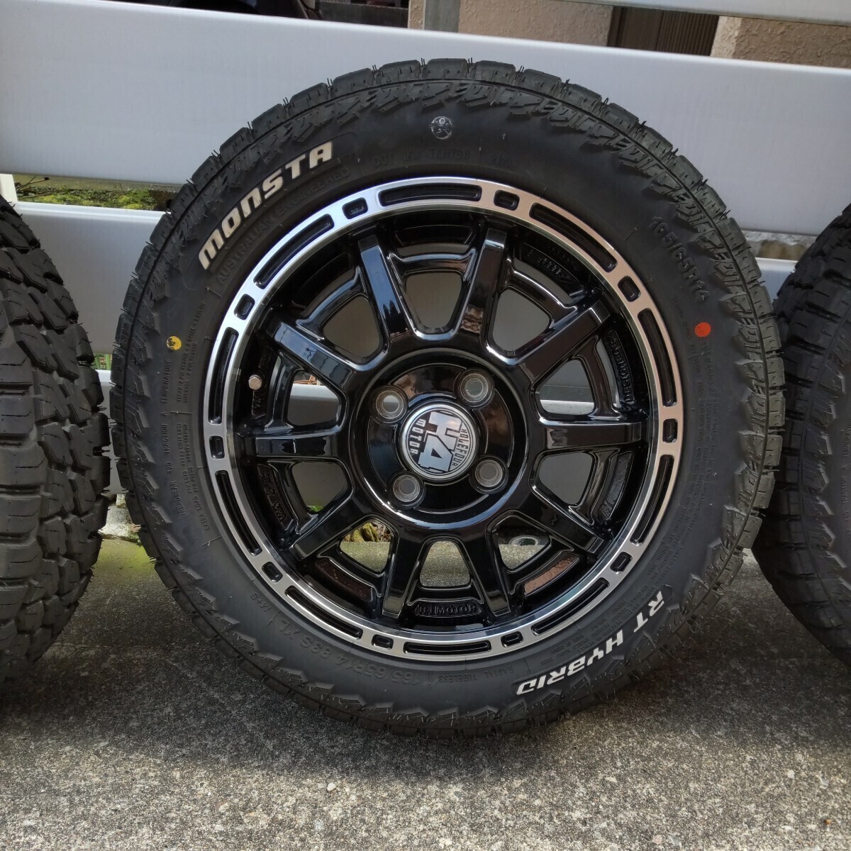 アトレー ハイゼット エブリイバン等に165/65R14 ホワイトレター 4本SET　　　_画像4