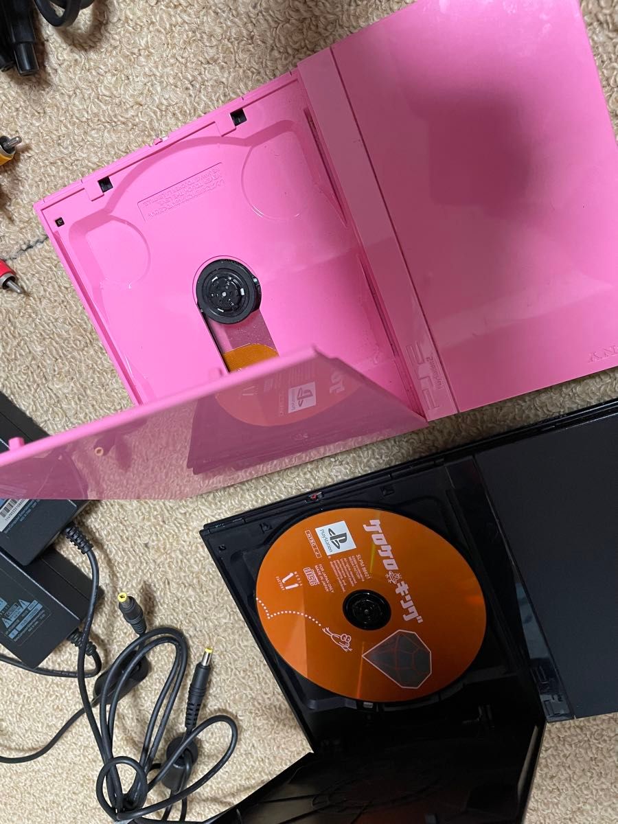 PS2 ピンク（ピンクリモコン付き）周辺機器 ゲーム機器 ソニー SONY  PlayStation 純正　77000