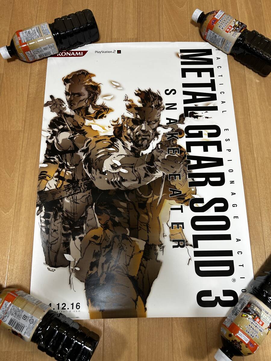 【販促品・当時物】ポスター B2サイズ METAL GEAR SOLID3 SNAKE EATER PS2 KONAMI メタルギアソリッド3_画像1