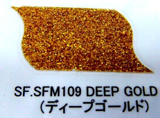 お徳用180ｇShowupフレーク色付ラメ ディープゴールドミニSFM109