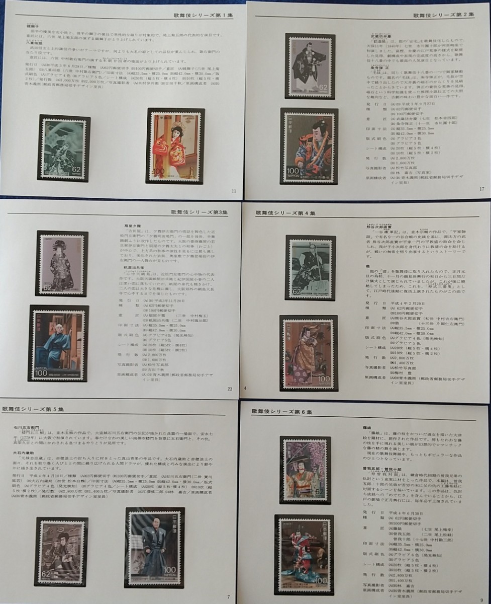 【額面出品】1991-92 歌舞伎シリーズ 全6集 完の画像1