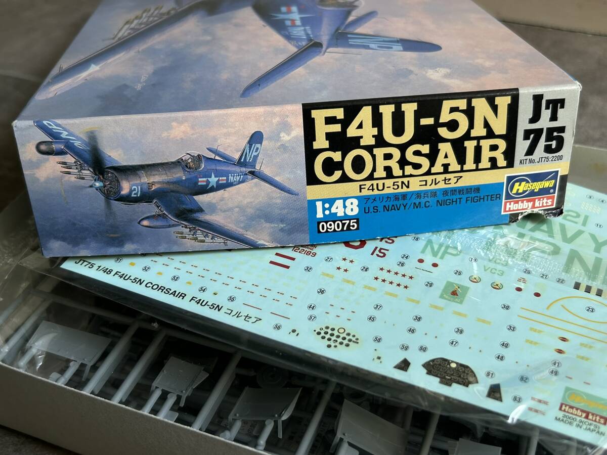 ハセガワ 1/48 ヴォート F4U-5N コルセア 米海軍 海兵隊 夜間戦闘機 後輪尾脚の扉部品片側欠品 箱難 〒510円 定形外郵便(追跡補償なし)他_画像10