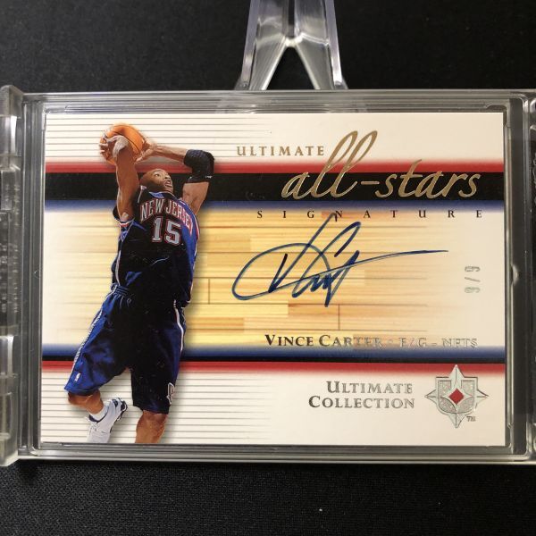 2005-06 Ultimate Collection All-Star Signatures Vince Carter (6/#'6) Last Number_画像1