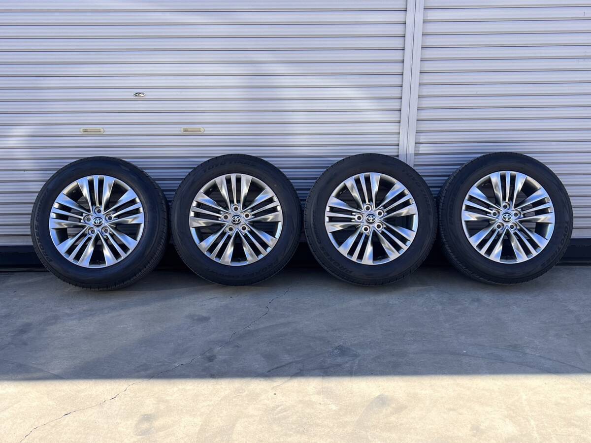 a87 新車外し TOYOTA 40系 アルファード 純正 225/60 R18 7J×18 ET40 PCD120 ５H タイヤホイール4本