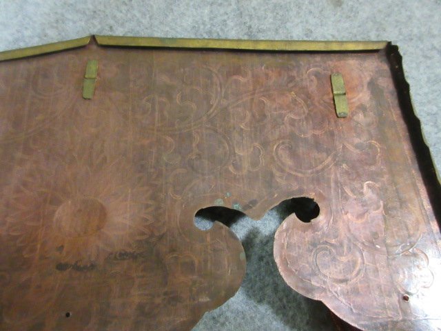  temple company equipment ornament metal fittings 2 sheets [B24173] length 14cm width 29cm Tang . writing Buddhist altar fittings law . old tool old . old fine art 
