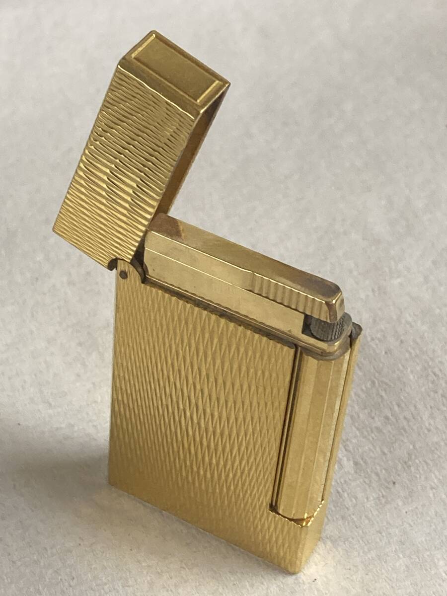 １円スタート！S.T.Dupont エス テー デュポン ガスライター・ゴールド　デュポンコレクション　高級喫煙具_画像6