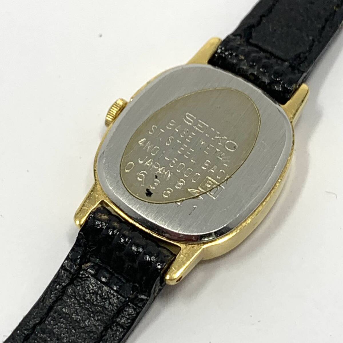 SEIKO セイコー レディース 腕時計 クオーツ式 ビンテージ アンティーク 4N01-5000 R0の画像5