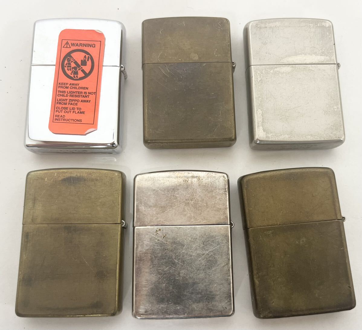 ZIPPO ジッポー 6本　まとめ　1932-1990 WIND-PROOF 等　ライター　喫煙具　着火未確認_画像2