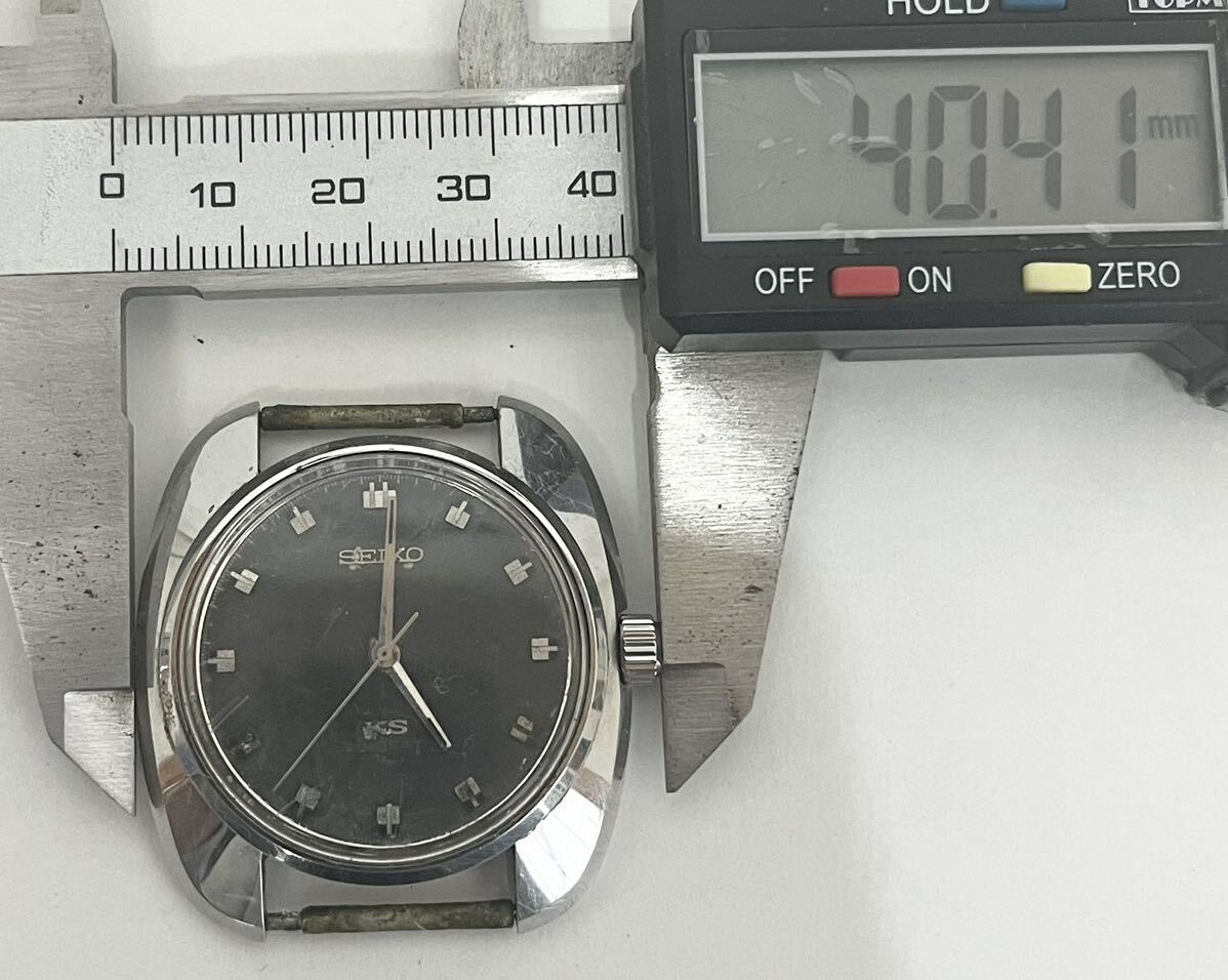SEIKO　KS　セイコー　HI-BEAT　45-8000　腕時計　KS キングセイコー　ハイビート　手巻き　メンズ 腕時計　不動品　ジャンク_画像7
