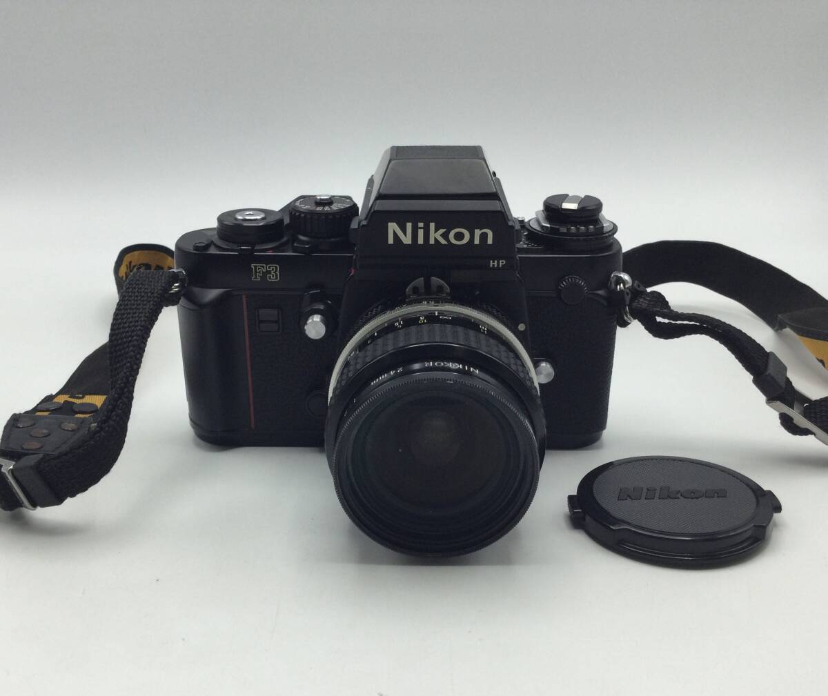 RR153☆＜動作/精度未確認＞ジャンク Nikon ニコン F3 HP MF-14 レンズ NIKKOR 24mm 1:2 フィルムカメラ 現状品 ☆_画像1
