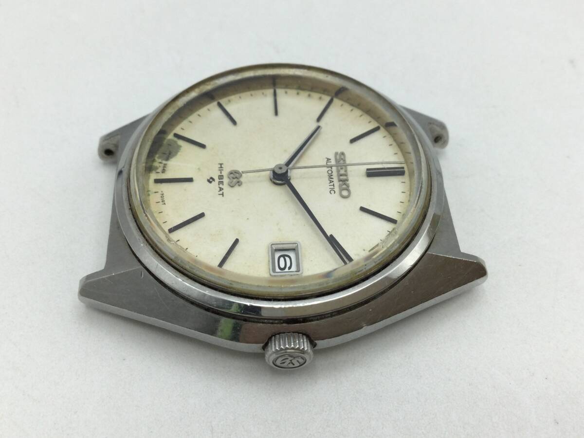 GG128☆＜AT/稼働＞腕時計 本体のみ SEIKO GS グランドセイコー ハイビート 5645-7010 自動巻 メンズ デイト 現状品 ☆_画像3