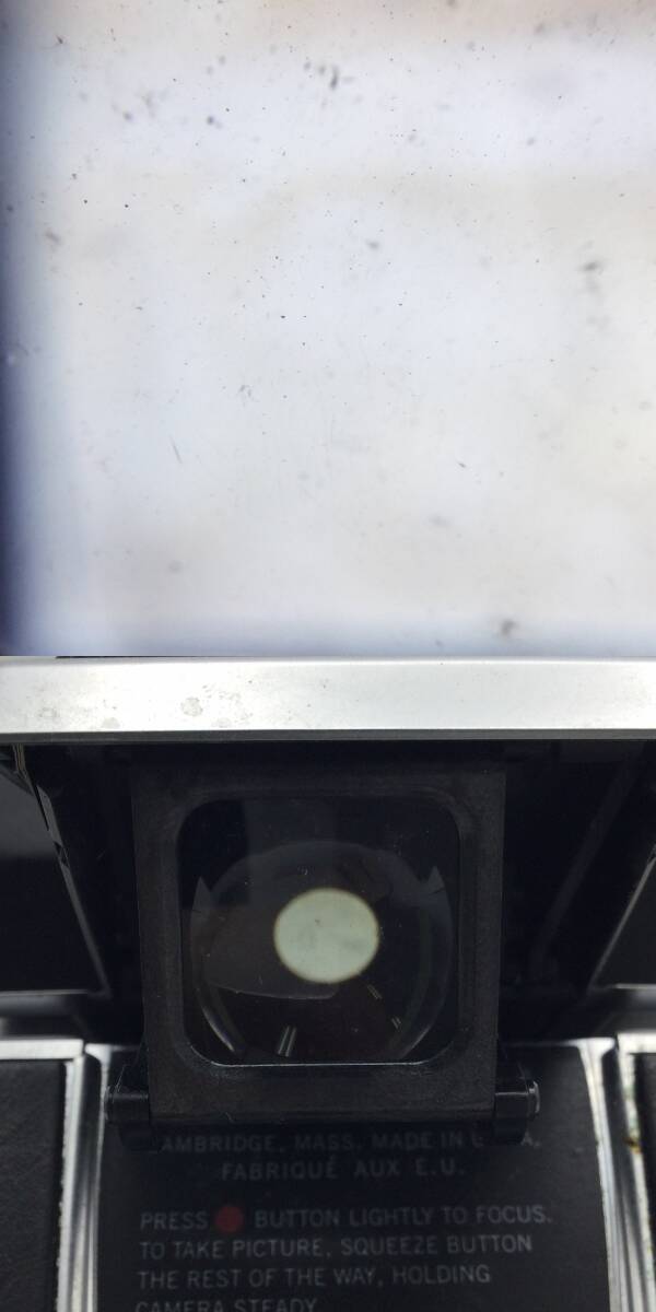 EE42●＜動作/精度未確認＞ジャンク ポラロイド POLAROID SX-70 LAND CAMERA SONAR ソナー AutoFocus 箱付き 現状品 ●_レンズに汚れが見られます。