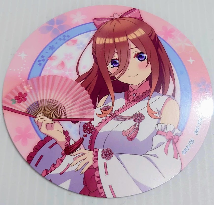 【新品】五等分の花嫁 コラボカフェ 桜巫女 三玖 コースター ②_画像1