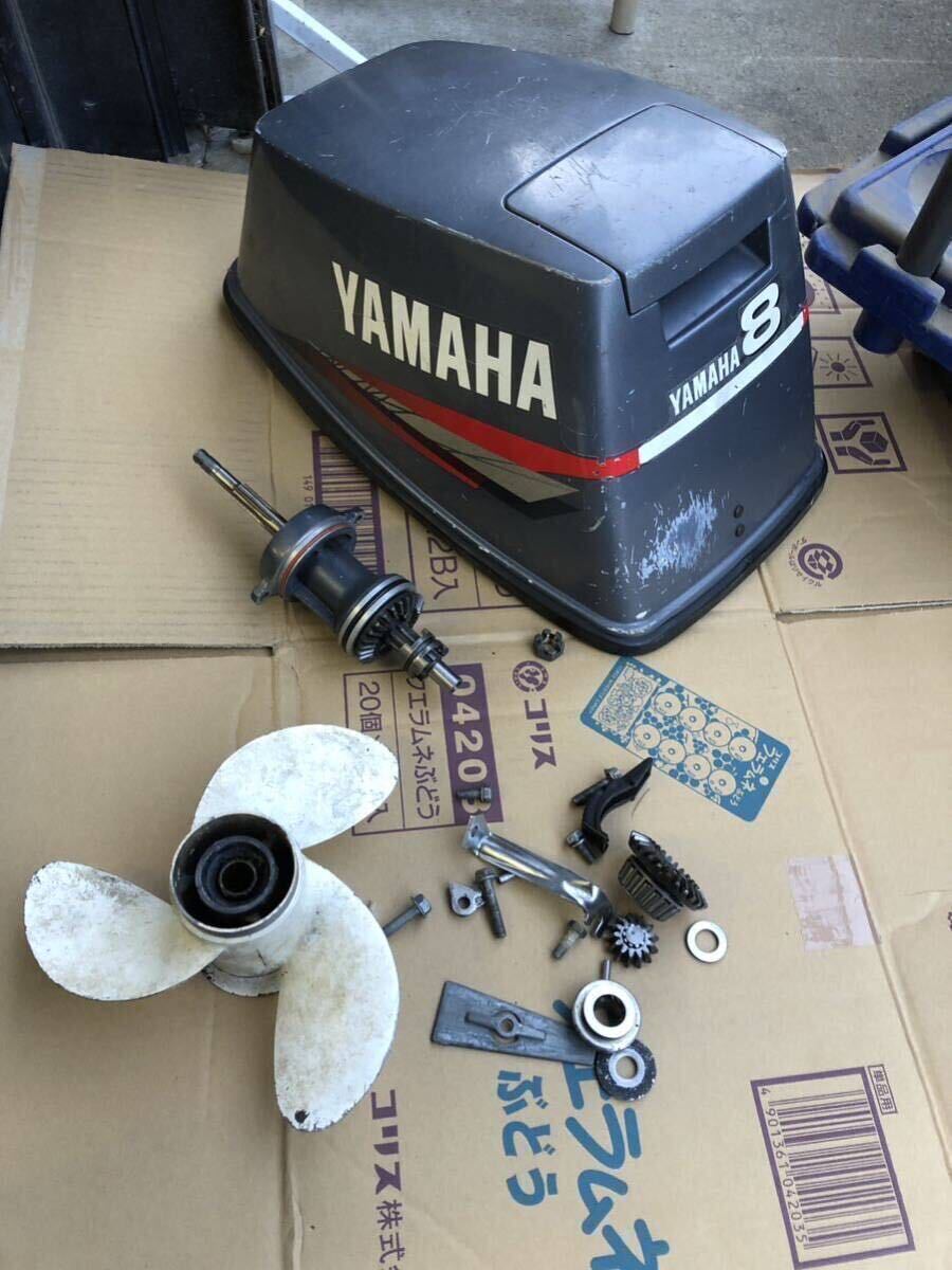 ヤマハYAMAHA 船外機 2スト 8CMH 6NO-S完全ジャンク中古品1円スタート売り切ります。埼玉県久喜市まで引き取りに来れる方限定 部品取りに_画像4