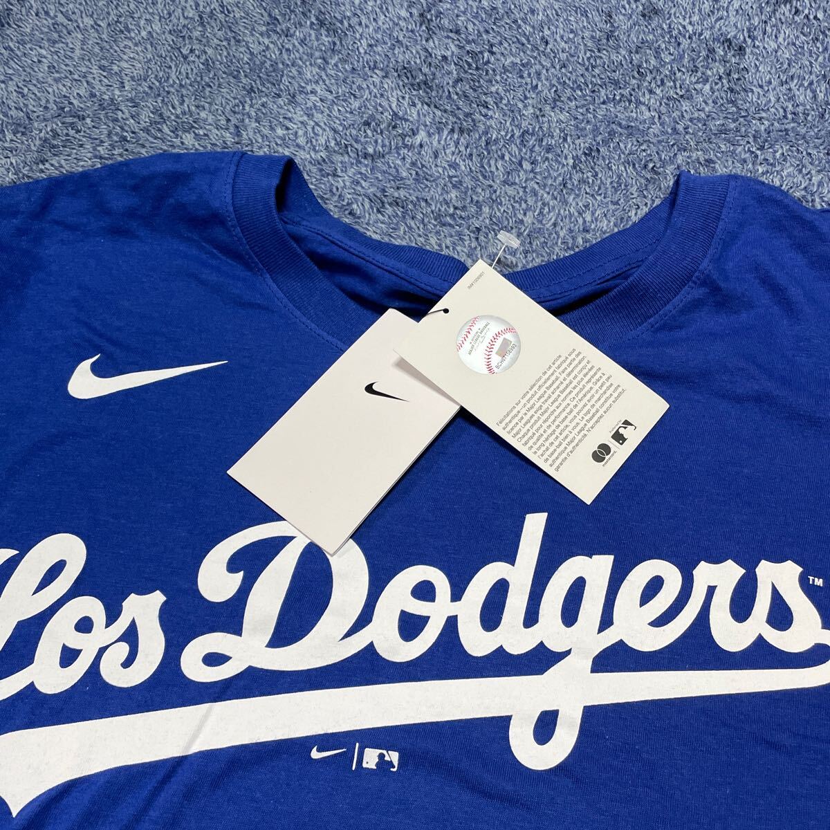 未使用 ナイキ ロサンゼルス ドジャース Tシャツ メンズUSサイズXL NIKE Dodgers MLB公式_画像7