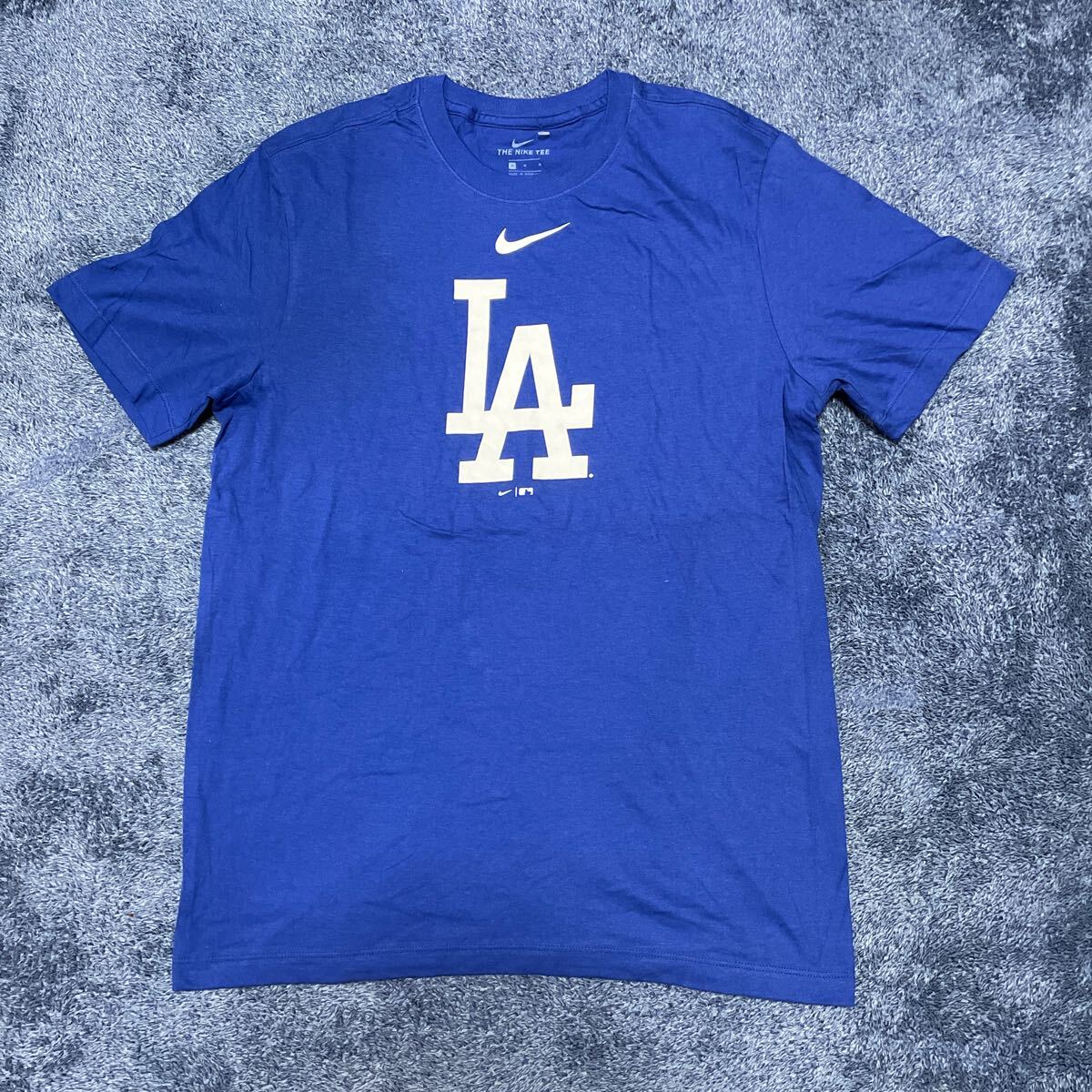 未使用 ナイキ ロサンゼルス ドジャース Tシャツ メンズUSサイズM(日本サイズL) NIKE Dodgers MLB公認の画像1