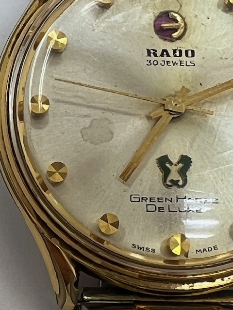 RADO/ラドー ＧREEN HORSE DELUXE 30石 自動巻き/メンズ腕時計_画像9