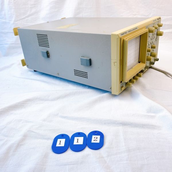 T112GC IWATSU OSCILLOSCOPE SS-7802 オシロスコープ 岩通 通電のみ確認済み ジャンク_画像6