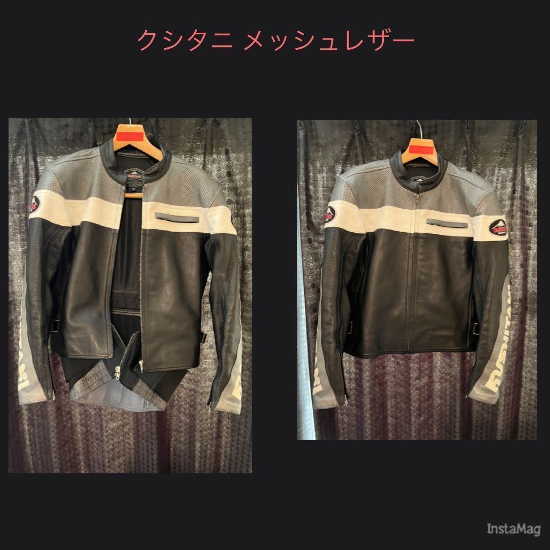 希少 日本製 美品 クシタニ レザー ジャケット【LL】本革 希少 日本製 美品 クシタニ レザー ジャケット【LL】本革