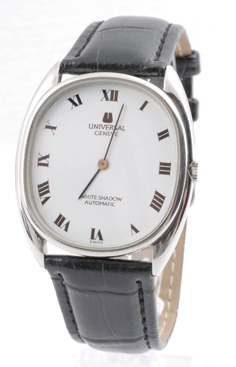 ☆ 激レア・キレイ ☆ UNIVERSAL GENEVE ユニバーサル ジュネーブ ホワイトシャドウ 866151 White Shadow ホワイト ダイアル ★ 希少 ★_画像3