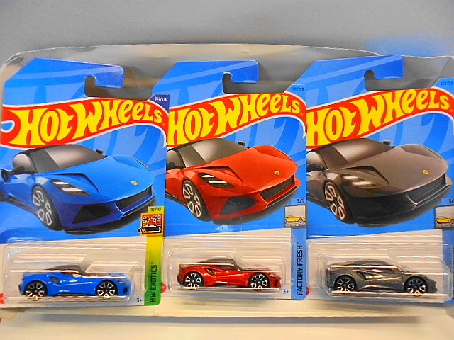 Hotwheels ロータス エミーラ ホットウィール ミニカー 3台セットの画像1