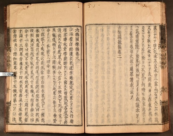  шесть предмет map .. сверху средний внизу .. версия версия книга@ Edo предыдущий период буддизм . документ каштан кожа обложка мир книга@ старый документ 