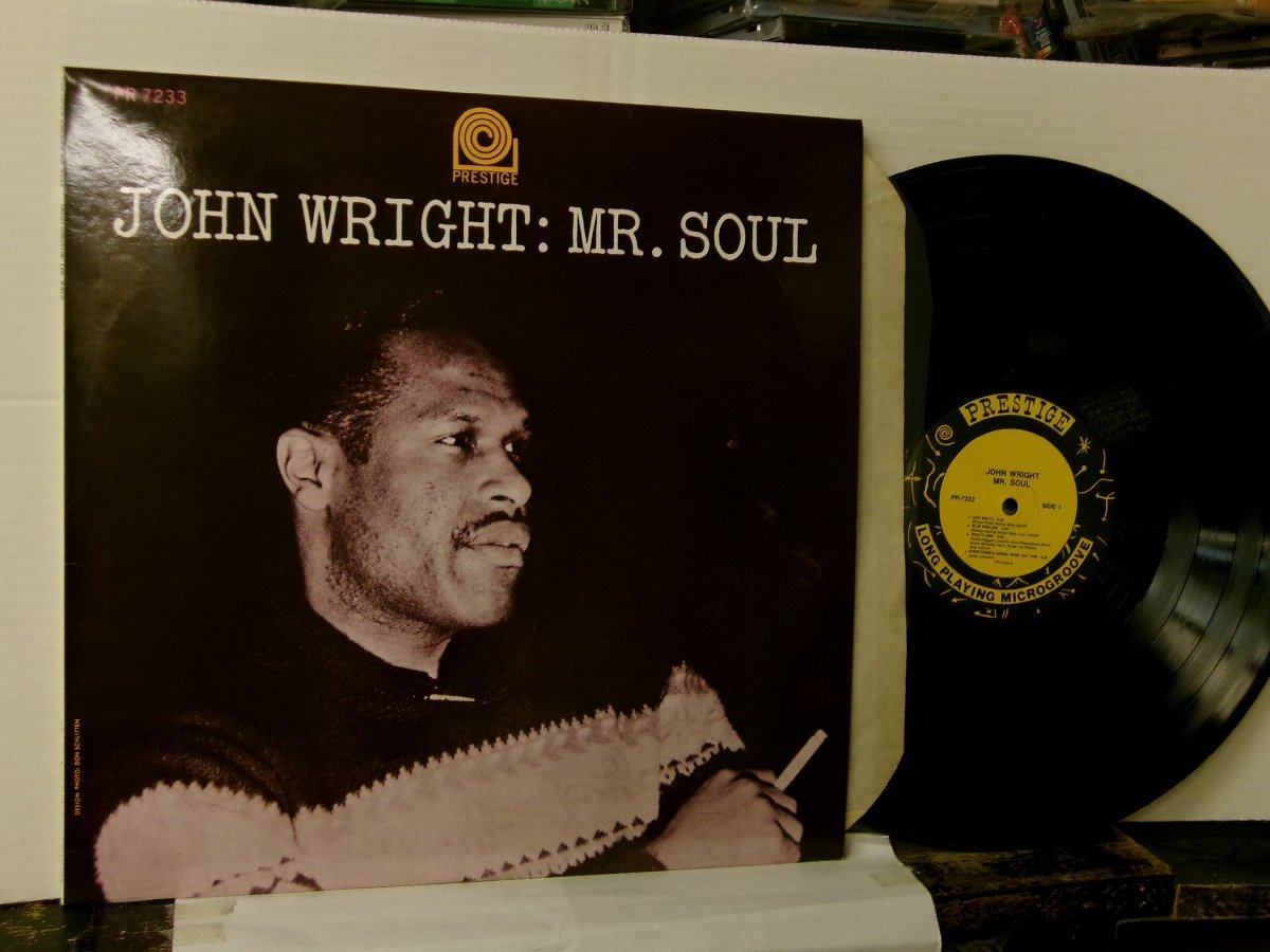 ▲LP JOHN WRIGHT ジョン・ライト / MR. SOUL ミスター・ソウル 輸入再発盤＋国内解説 PRESTIGE PR-7233◇r60302_画像1