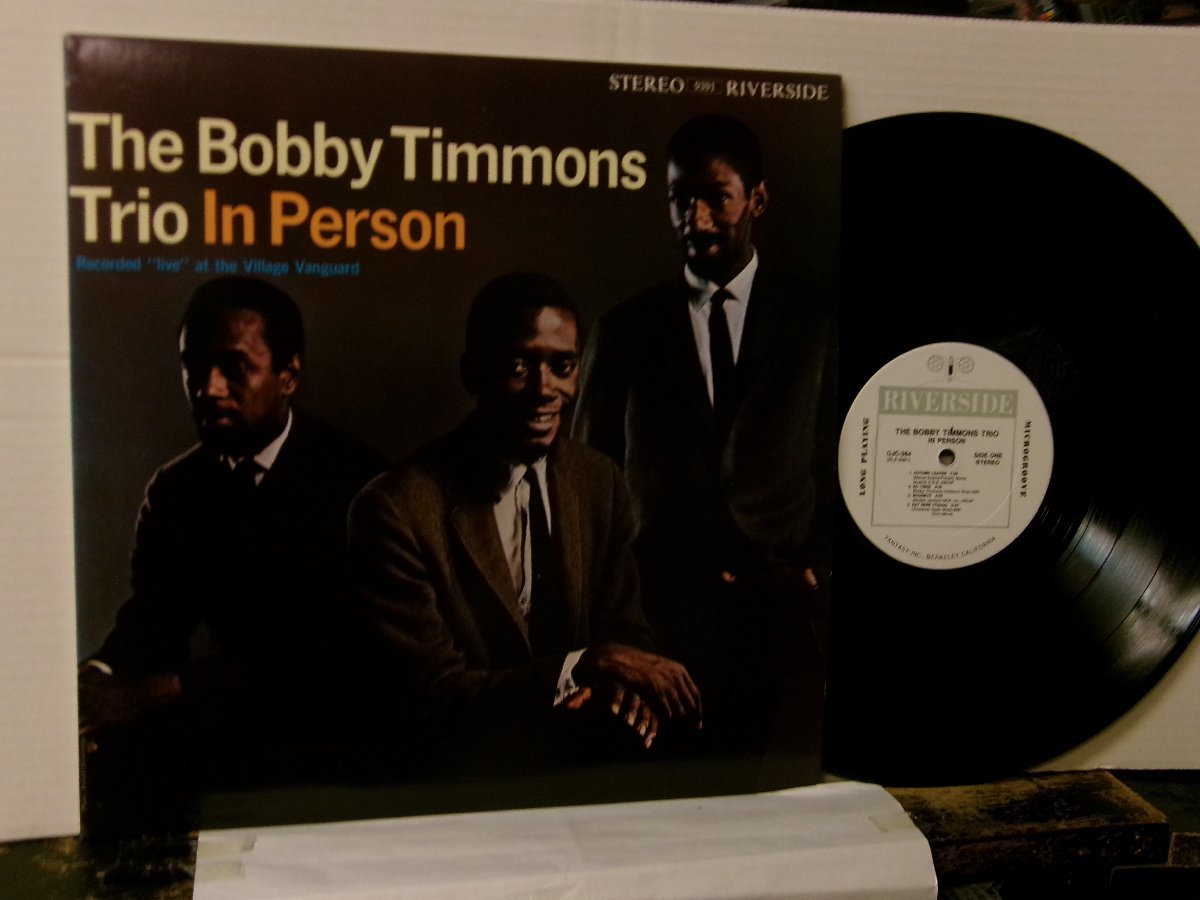 ▲LP BOBBY TIMMONS TRIO ボビー・ティモンズ / IN PERSON LIVE AT VILLAGE VANGUARD 輸入再発 ORIGINAL JAZZ CLASSICS OJC-364◇r60302_画像1