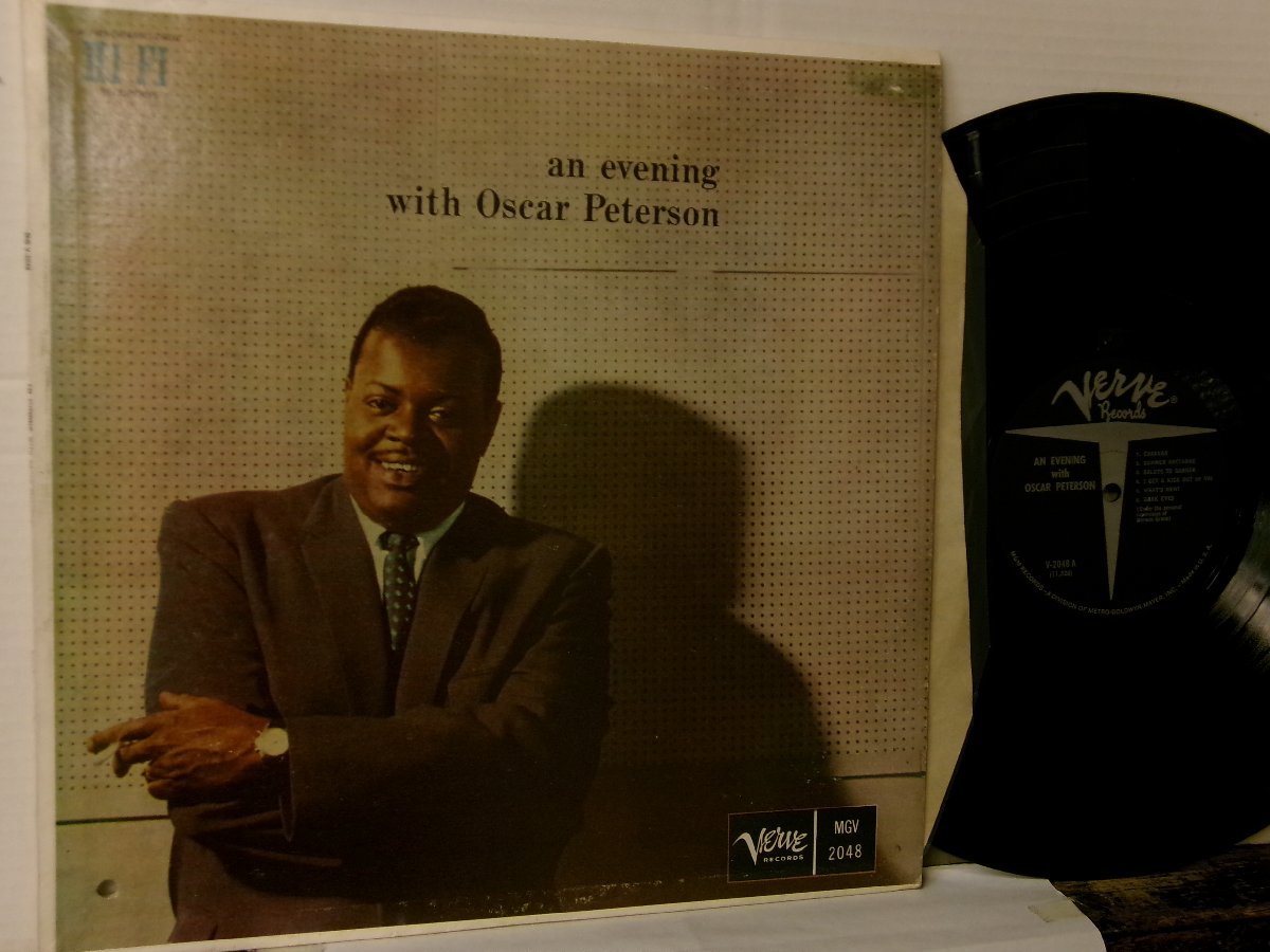 ▲LP オスカー・ピーターソン / AN EVENING WITH OSCAR PETERSON 輸入盤 VERVE MGV-2048◇r60302_画像1