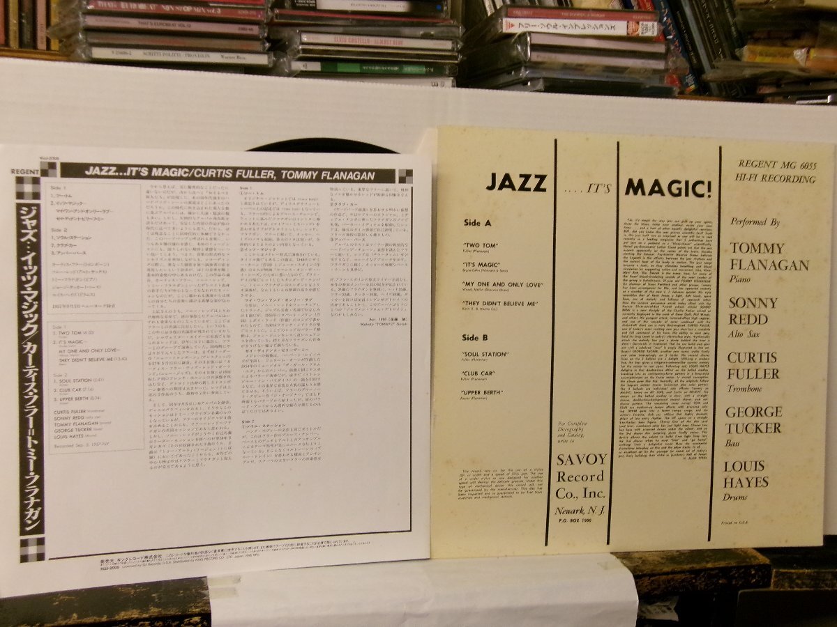 ▲LP VA(TOMMY FLANAGAN / CURTIS FULLER 他) / JAZZ… IT'S MAGIC 国内盤 キング KIJJ-2005◇r60316の画像2