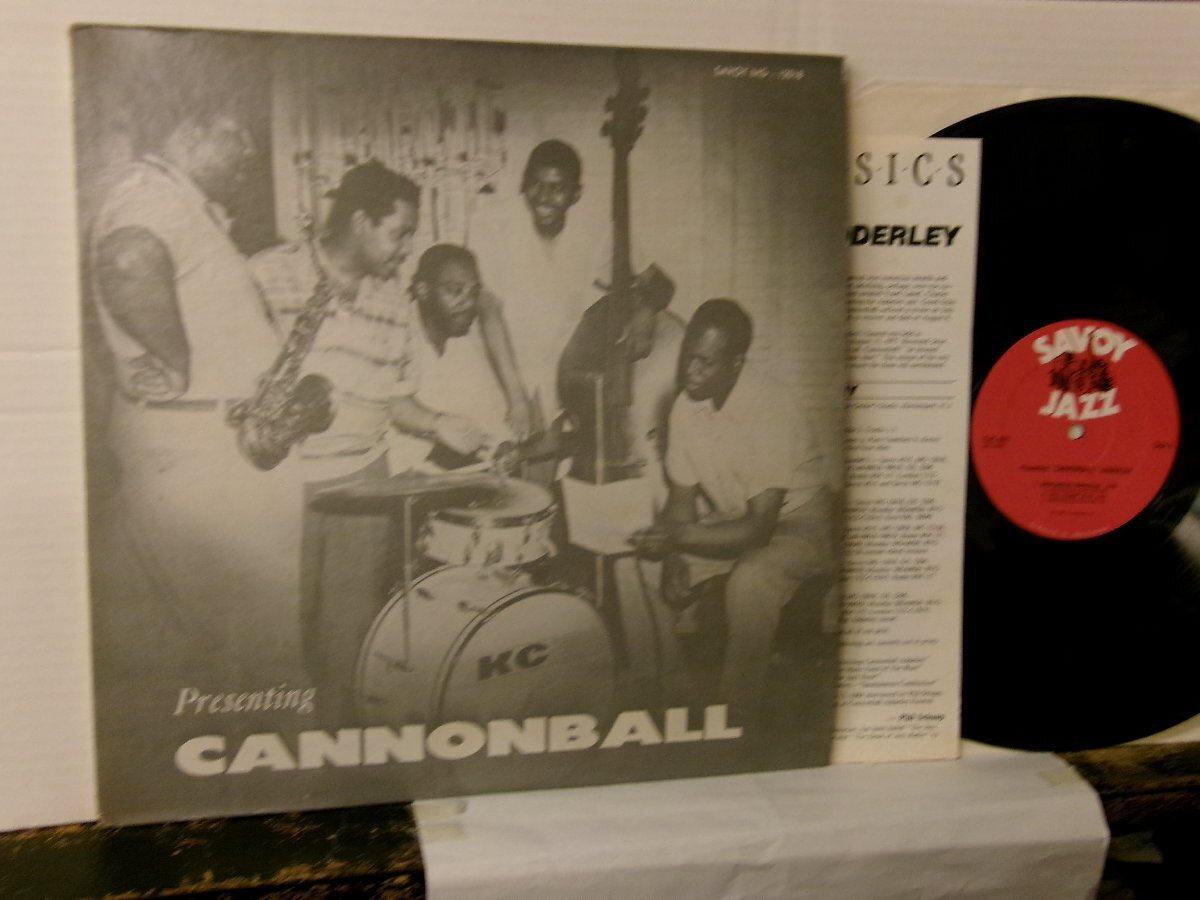 ▲LP キャノンボール・アダレイ / PRESENTING CANNONBALL 輸入再発盤 SAVOY SJC-401◇r60322_画像1