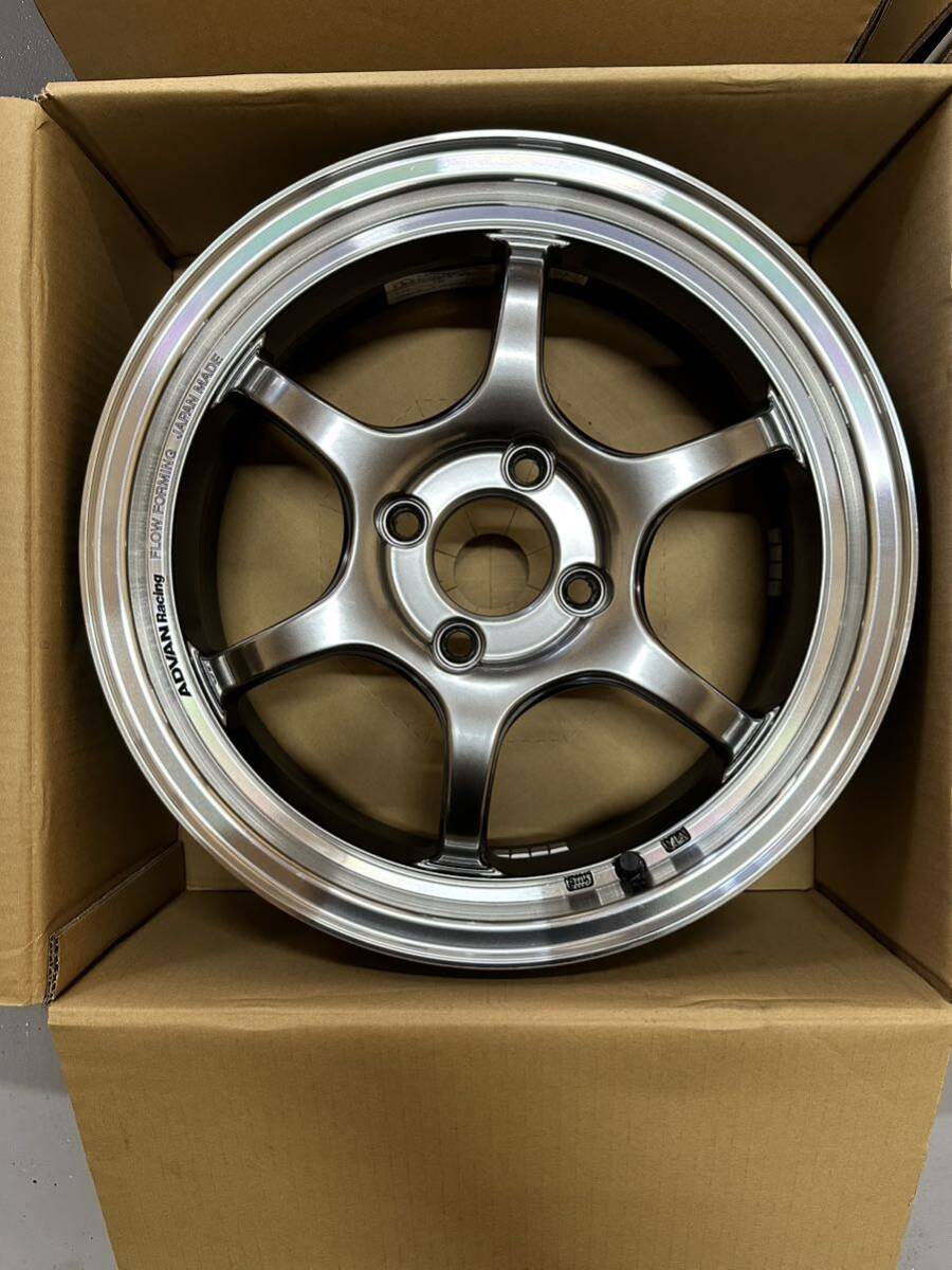 ADVAN Racing RG-D2 アルミホイール 15X5.5J+45 PCD 100 マシニング & レーシングハイパーブラック_画像4