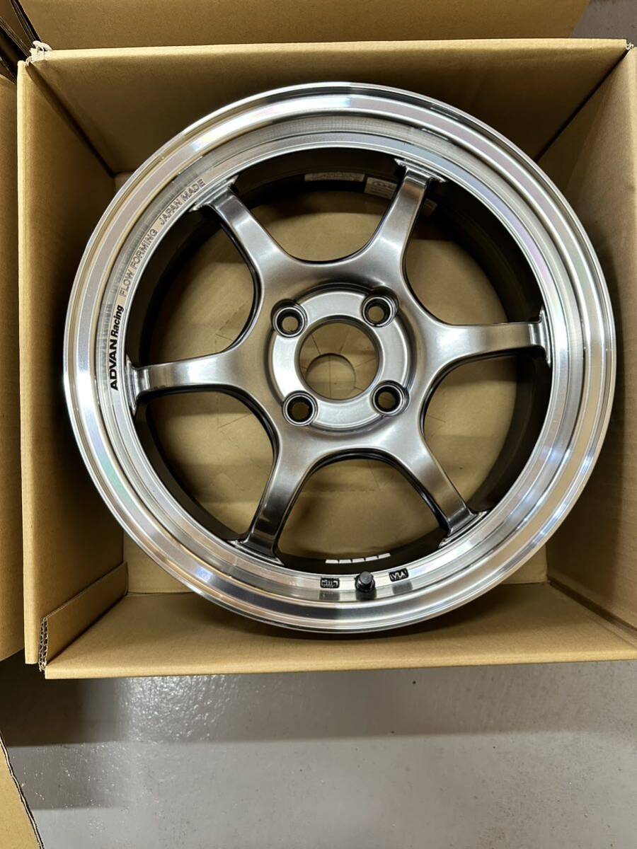 ADVAN Racing RG-D2 アルミホイール 15X5.5J+45 PCD 100 マシニング & レーシングハイパーブラック_画像5