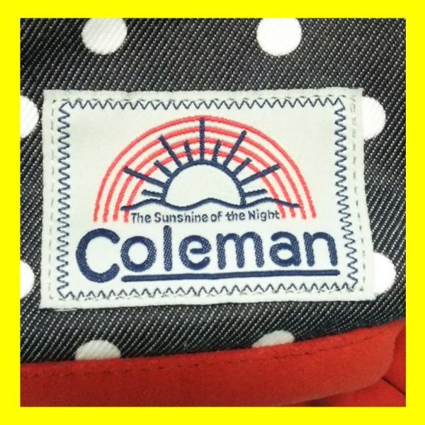 Coleman コールマン ウエストバッグ ドット柄 ファッション カバン かばん 中古品_画像5