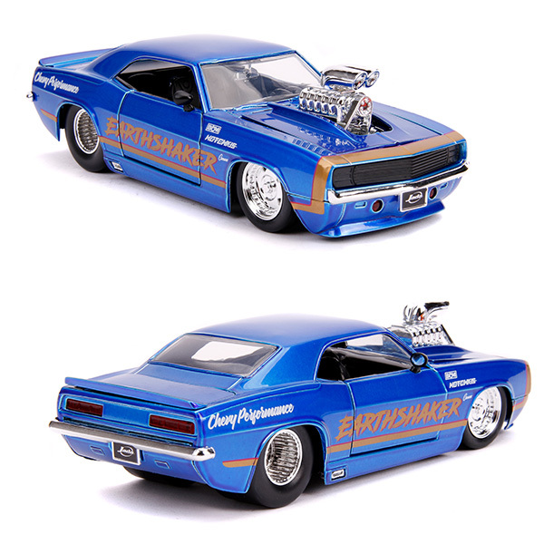 JADATOYS 1:24 BTM 1969 Chevrolet Camaro with Blow Engine Earthshaker ミニカー_画像4