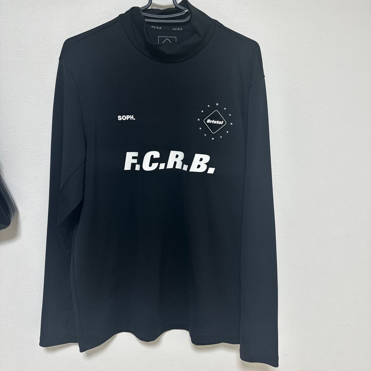 FCRB L/S WIND PROOF MOCK NECK TOP 黒 XL美品　22aw ソフネット　サッカー　フットサル_画像1