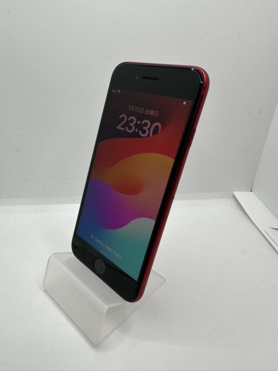 【美品】iPhoneSE2 64GB RED SIMロック解除品バッテリー85%