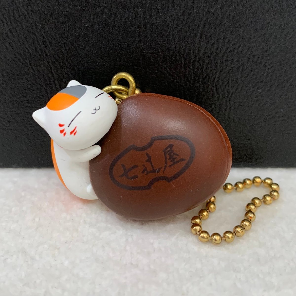 < beautiful goods >nyanko. raw & chestnut chestnut . comb charm [ most lot Natsume's Book of Friends ~nyanko. raw ..... chestnut . comb ~] E.(wi
