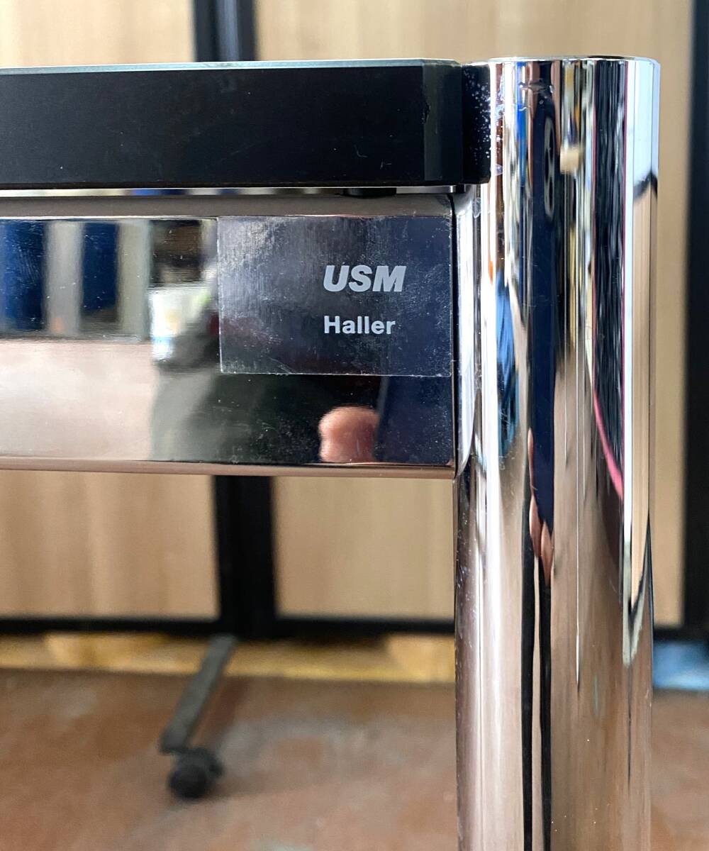 税込 在庫3台有【極美品】USM Haller Table ユーエスエム ハラー テーブル 幅125×75cm 定価13.9万 デスク ワークデスク ミーティングの画像2