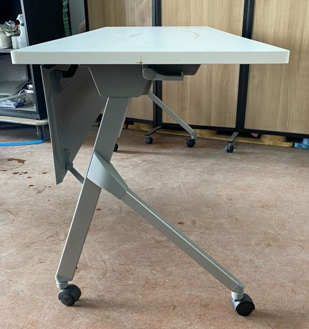  Fukuoka departure tax included!oka blur s tuck table white color 1800×600 H720 caster legs lock possible 