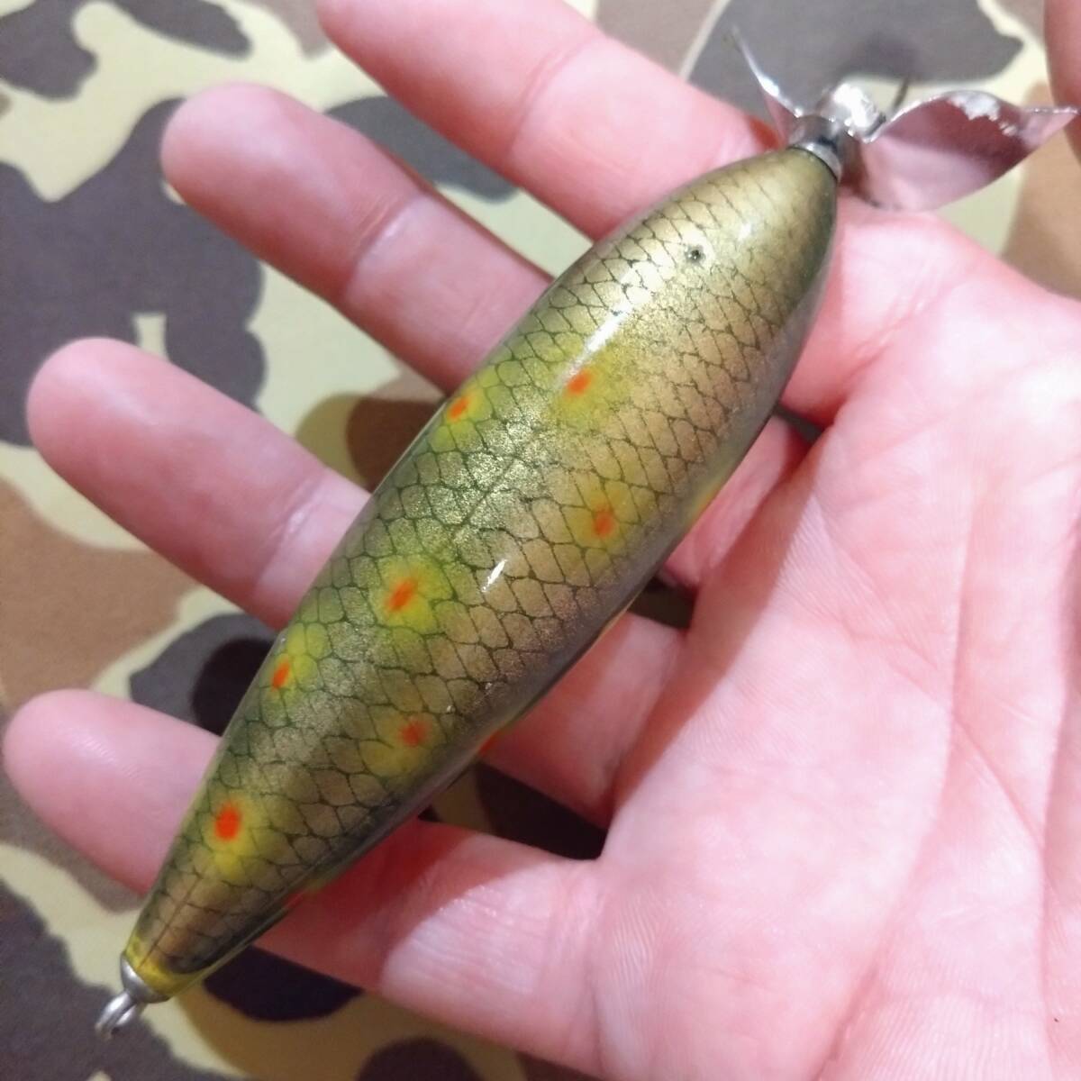 実釣未使用 80年代 スミス別注 オールド ヘドン heddon ウンデッドザラ ウンザラ S-6 検)ハトリーズ スーパーストライク オリムピックの画像3