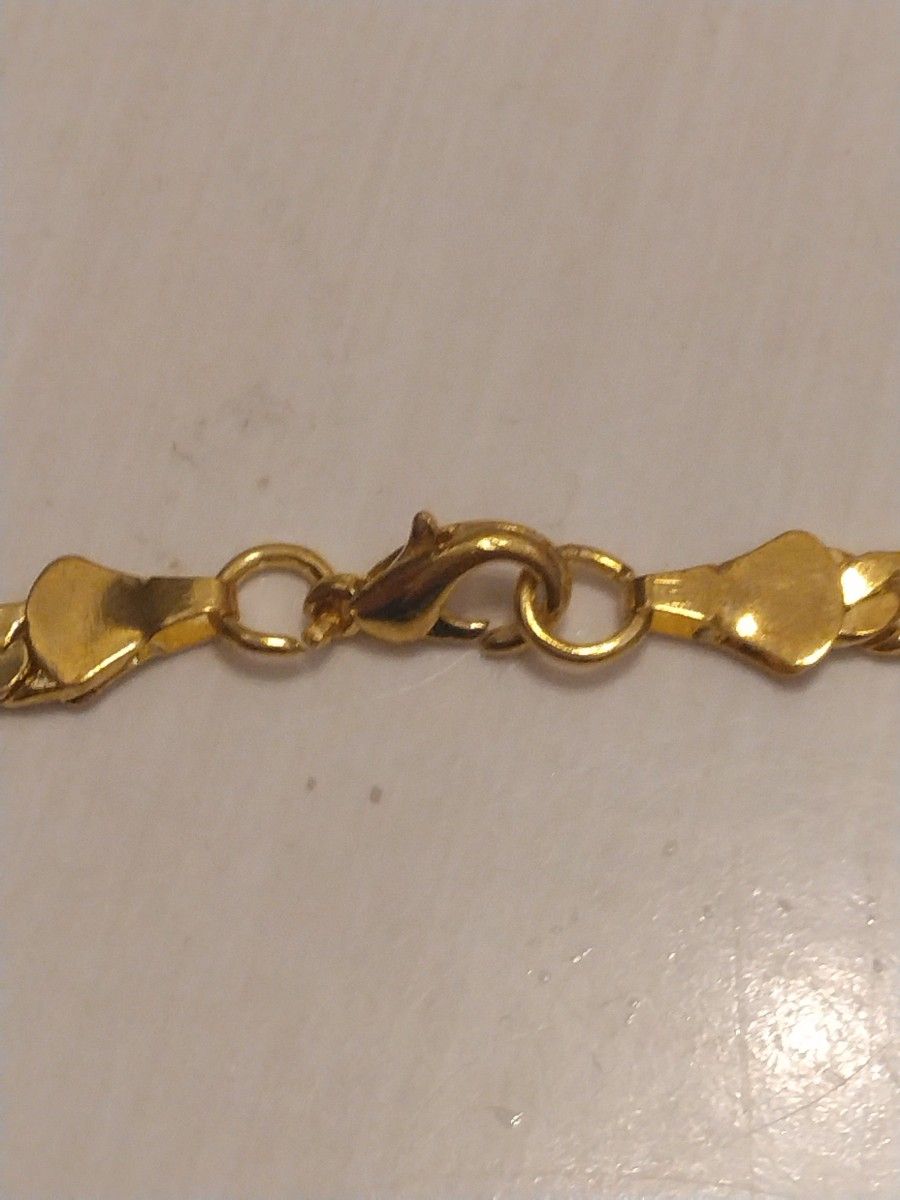 ルイヴィトン334　カデナ南京錠の鍵コールド色　 ペンダントネックレス　ブレスレット45cm