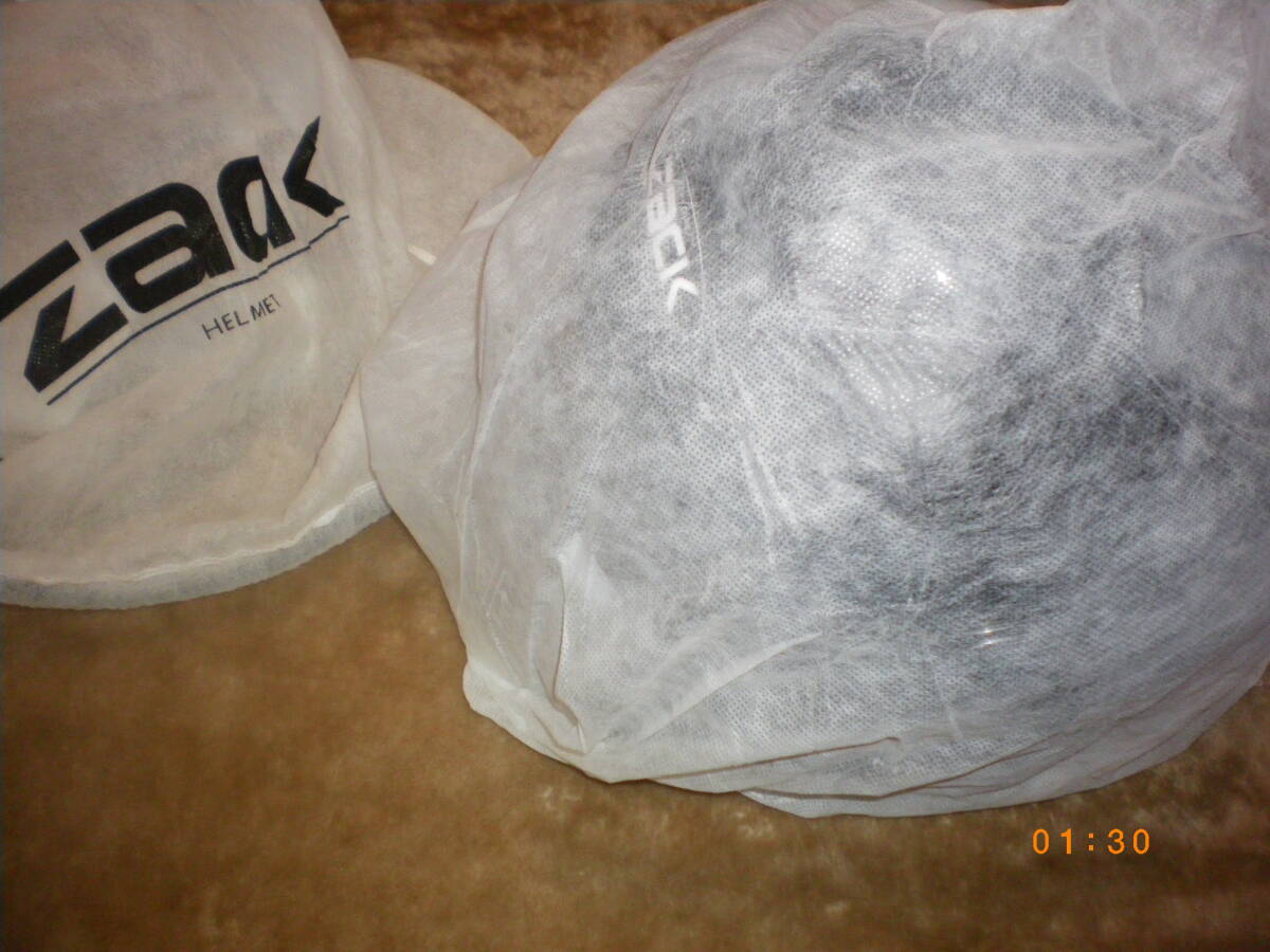 未使用：メンズバイク ジェットヘルメット TNK工業(SPEEDPIT) ZACK ZJ-3 58～60㎝ インナーシールド 洗える内装 洗濯 UVカット _画像2