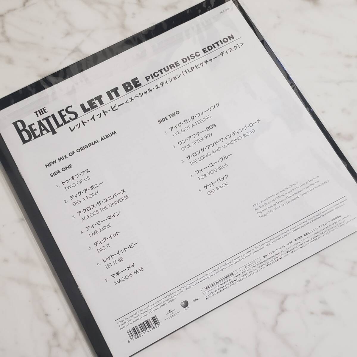 【ピクチャー・ディスク】ビートルズ『レット・イット・ビー』アナログ盤 LP The Beatles LET IT BE【直輸入盤/完全生産限定】_画像6