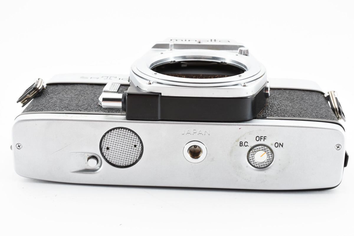 #1254★良品★MINOLTA ミノルタ 昔の高級一眼レフカメラ SRT-101ボディ （前期型） 希少な作動品（腐食無し）★_画像10