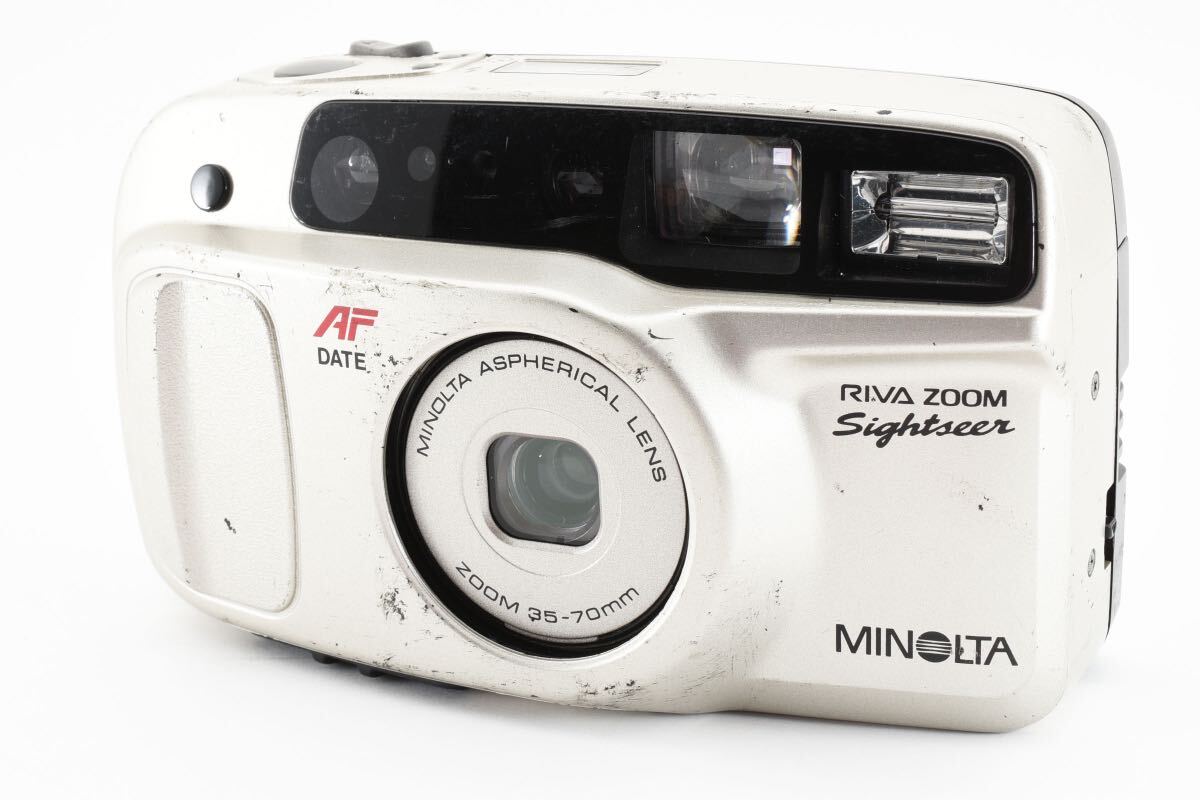 #1260★実用良品★ MINOLTA ミノルタ RIVA ZOOM Sightseen シャッター、フラッシュOK★_画像1